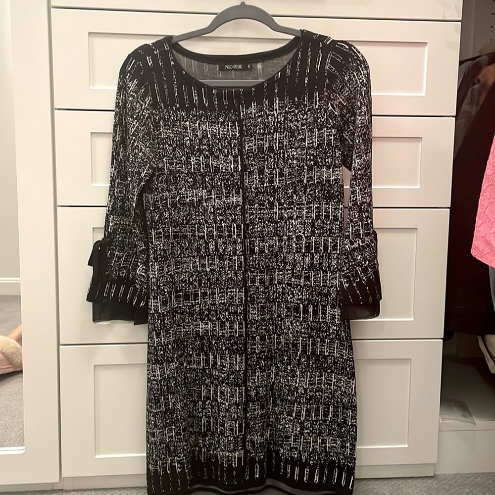 Black and White Knit Dress Nic & Zoe